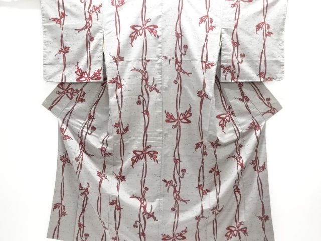 大正ロマン　抽象模様織り出し着物